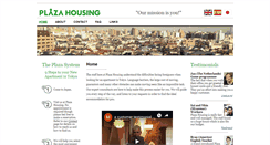 Desktop Screenshot of plazahousing.com