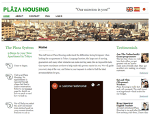 Tablet Screenshot of plazahousing.com
